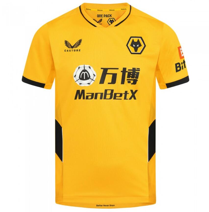 2021/22 Wolverhampton Wanderers Home Kit Soccer Jersey